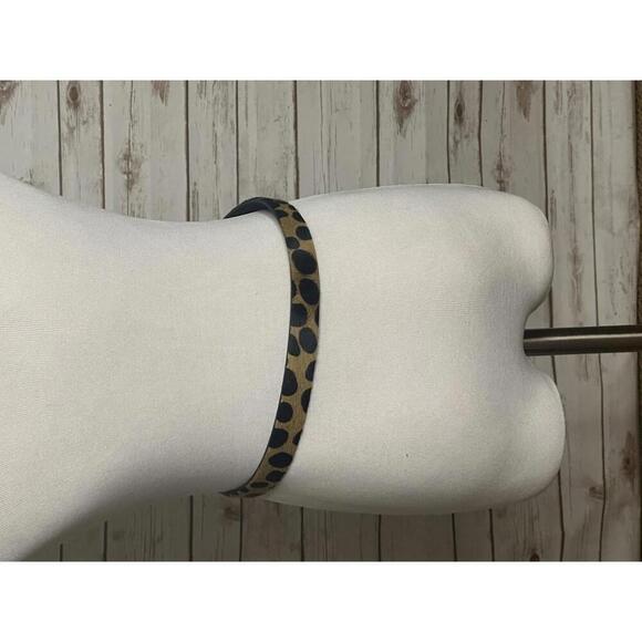 Vintage Casual Corner classic mob wife calf-hair leopard print belt Size Small main image 4